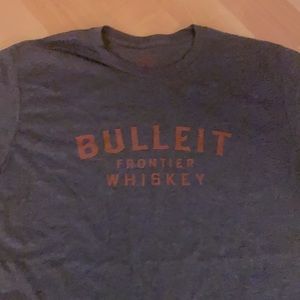 NEW Bulleit Bourbon Unisex Gray & Orange Tee